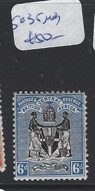 BRITISH CENTRAL AFRICA (PP1203B)  ARMS  6D  SG 35   MOG