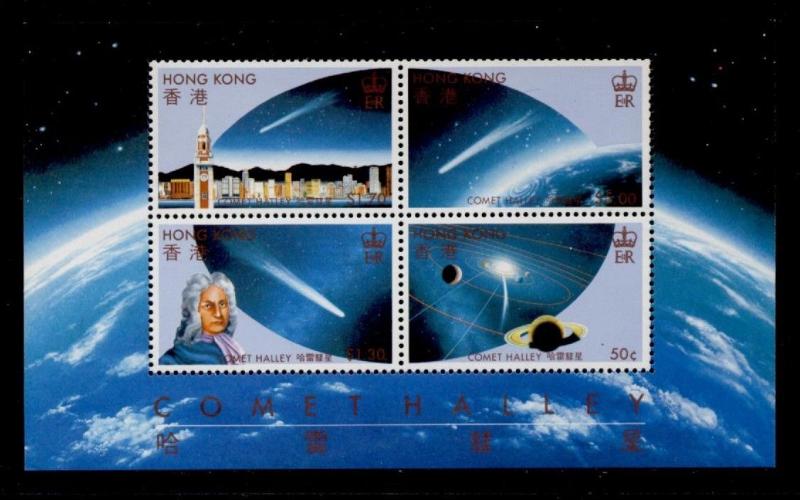 Hong Kong 464a MNH Halley's Comet, Space