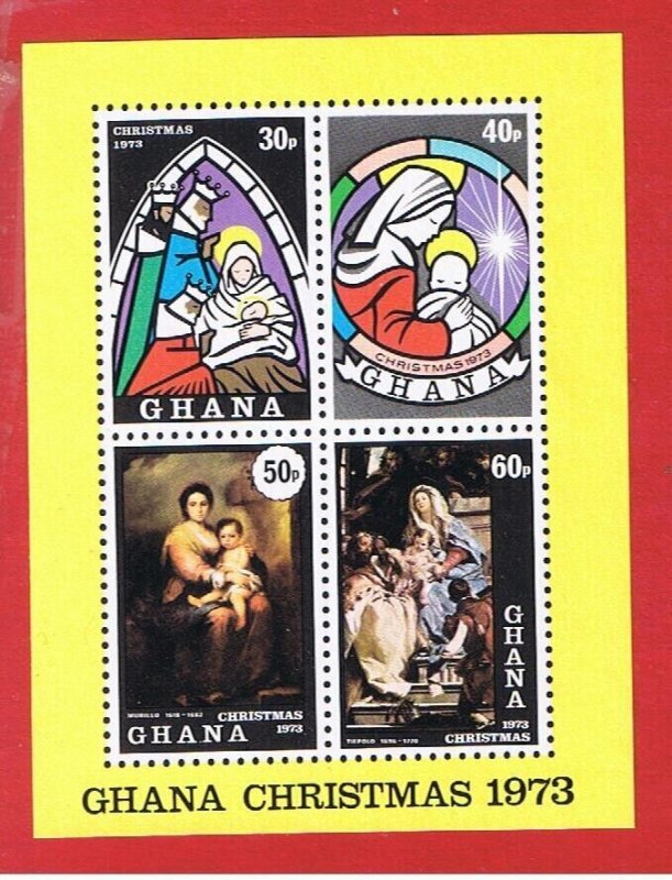 Ghana #511a  MNH OG    Christmas  Souvenir Sheet   Free S/H