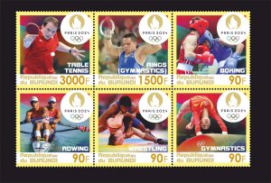 Stamps.  Sports  Olympic 2024 Paris  2022 year NEW 6 stamps perforated