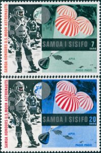 Samoa 1969 SG330-331 Moon Landing set MNH