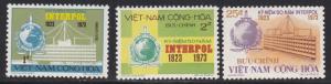 Viet Nam (South) # 451-453, Interpol 50th Anniversary, NH 1/2 Cat.