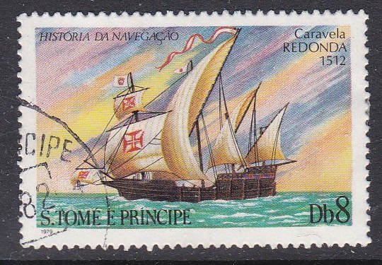 St. Thomas and Prince Islands #538 F-VF Used Caravel Redonda