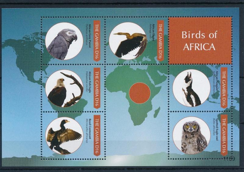 [31800] Gambia 2011 Birds Vögel Oiseaux Ucelli   MNH Sheet