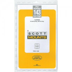 Scott/Prinz Pre-Cut Strips 265mm Long Stamp Mounts 265x1143 #1066 Clear