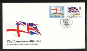 Guernsey 279-280 Flags 1984 U/A FDC 