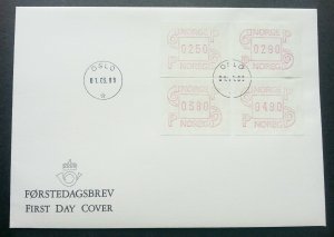 Norway OSLO 1988 ATM (Frama Label stamp FDC)