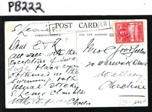 SIERRA LEONE KGV Card *POSTED ON STEAMER* Maritime PPC Dempster Lines 1933 PB222