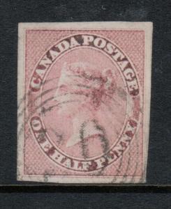 Canada #8 Extra Fine Used With 4 Ring 26 Cancel **With Certificate**