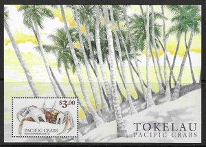 TOKELAU ISLANDS SGMS294 1999 PICIFIC CRABS MNH