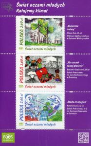 Poland 2018 MNH Through Eyes of Youth 3v M/S Children's Drawings Art Stamps 