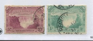 Rhodesia 1905 5d and 1/ used