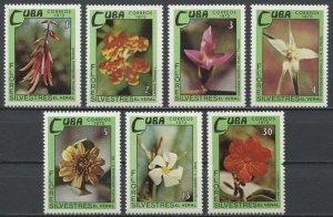 CUBA Sc# 1834-1840 WILD  FLOWERS  blossoms  CPL SET of 7  1973  MNH mint