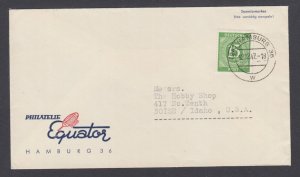 Germany - Allied Occupation, Mi 922 single franking used on clean cover to US VF