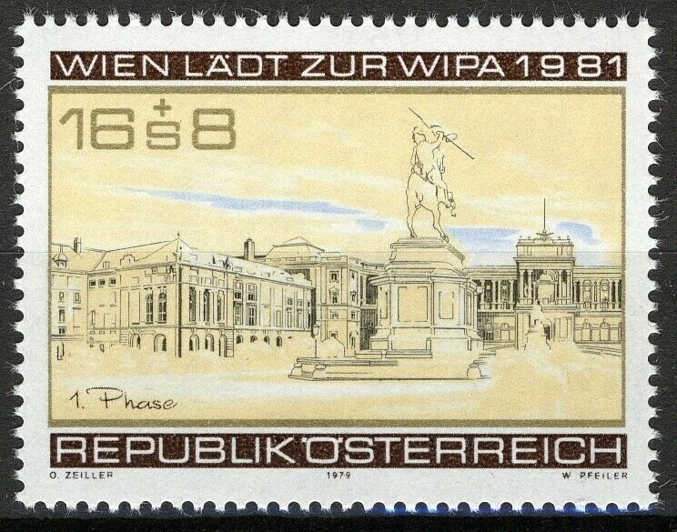 Austria 1979, Stamp Exhibition WIPA 1981 VF MNH, Mi 1629 3,8€