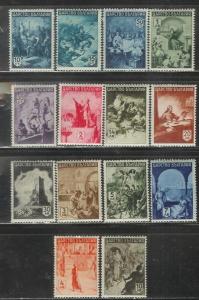 Bulgaria Scott 420-433 mint NH 1942 Paintings / Horses Etc.