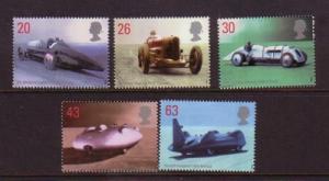 Great Britain Sc 1829-3 1998 Speed Records stamp set mint NH