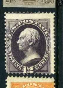 Scott  #162 Henry Clay Unused Stamp with  APS and Weiss Certs (Stock #162 cert1)