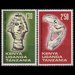 KENYA UGANDA TANGANK 1967 - Scott# 178-9 Archaeology 1.3-2.5s NH