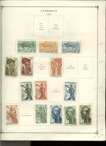 Collection, Cameroun Scott Album Pages, 1916/1965, Cat $74, Mint & Used