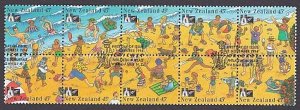 NEW ZEALAND 1994 Sea Shore - Games booklet pane fine used...................Y272