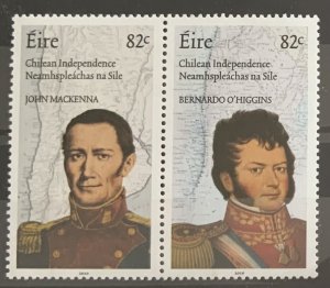 IRELAND 2010 CHILEAN INDEPENDENCE SG2040/41 UNMOUNTED MINT