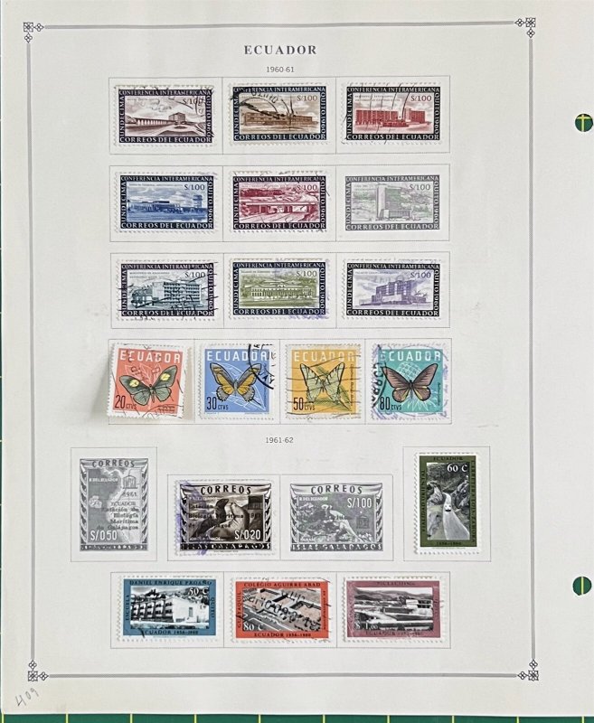 Ecuador Comprehensive Collection of 100s Mint & Used 1865-1978 ZAYIX 0825L1824