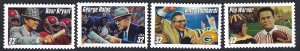 United States #3143-36 32¢ Legendary Football Coaches (1997). Four singles. MNH