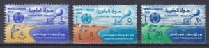 Kuwait 272-74 MNH 1965 5th World Meteorological Day Weather Balloon Set