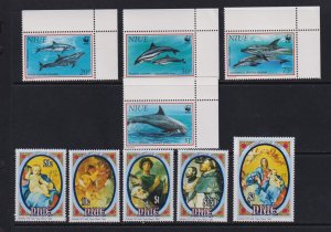 Niue - 1993 Christmas, W.W.F. Dolphins, cat. $ 28.00
