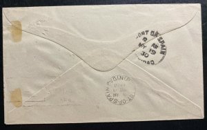 1930 Scarborough Trinidad & Tobago first flight Airmail Cover FFC To Port Spain 