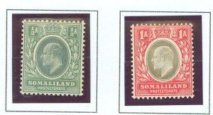 Somaliland Protectorate #40-41 Unused Single