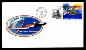 1982 COLUMBIA SPACE SHUTTLE - U.S. #1897A & 1918 FRANKING  (ESP#2674)