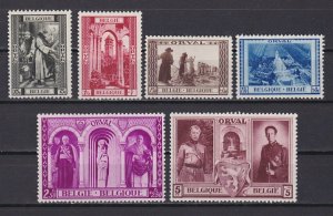 BELGIUM 1939 Restoration of the Abbey of Orval (6v Cpt) MVLH, CV$45+