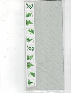 Fern Forever US Postage Coil Strip of 10 #4973-77 Dated 2015 VF MNH