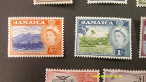 Jamaica 1956 Scott# 159-174 Complete Mint XF NH set of 16