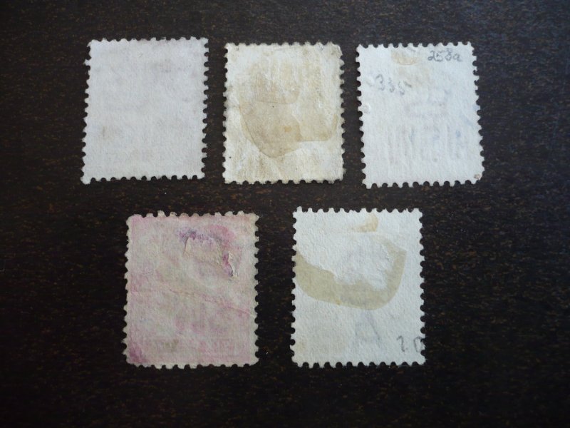 Stamps - New South Wales - Scott# 77-80, 82 - Used Part Set of 5 Stamps