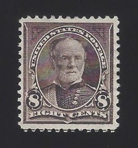 US #272 1895 Violet Brown WMK 191 Perf 12 Mint NG VF Scv $70