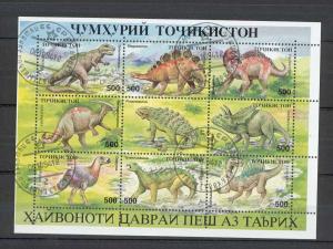 Tadzikistan - Mi. 50-57 (Dynosaurus) - Cancelled - K6105