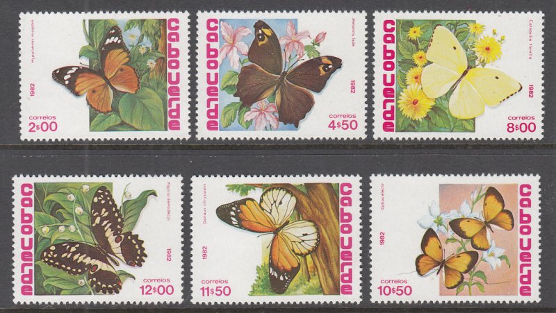 Cape Verde 457-462 Butterflies MNH VF