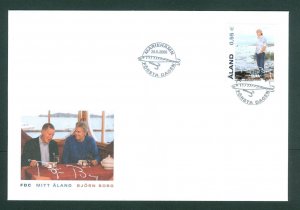 Aland. FDC 2005. Tennis Player Bjorn Borg. Scott# 236