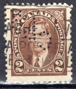 Canada; 1935: Sc. # 232: Used Perf. 12 CPR Perf. Single Stamp