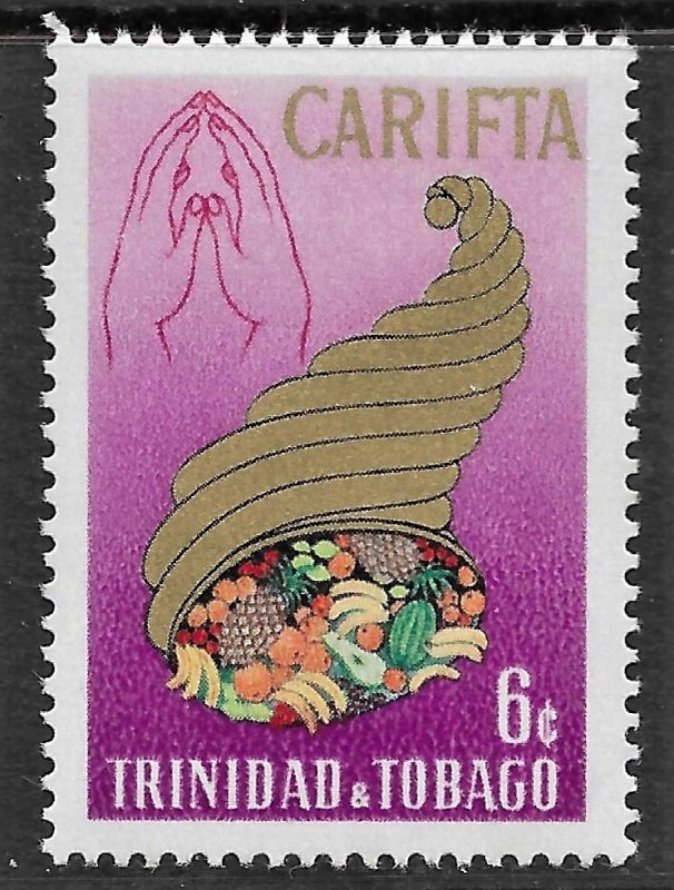 Trinidad and Tobago Scott 162 MNH 6c CARIFTA Cornucopia issue of 1969