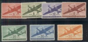 US #C25-31 Airmail set complete, og, NH, VF Scott $19.40