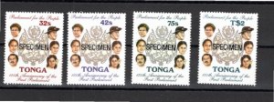 Tonga 1987 MNH Sc 660-3 SPECIMENS