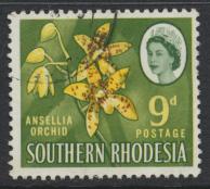 Southern Rhodesia  SG 98 SC# 101   Used  Ansellia Orchid