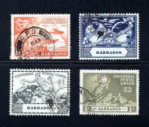 Barbados #212-215  F/VF, Used, CV $14.85 ..... 0480184