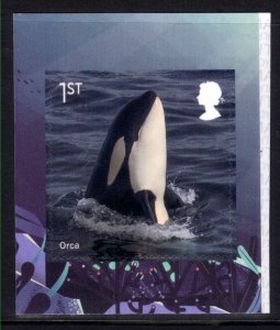 GB 2021 QE2 1st Wild Coasts Orca Whale Umm Self Adhesive SG 4553 Ex PM 81 (L533