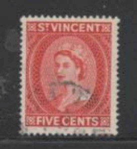 ST. VINCENT #190 1955 5c QEII F-VF USED