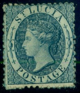 ST. LUCIA #5, 4p slate blue, og, hinged, Scott $140.00